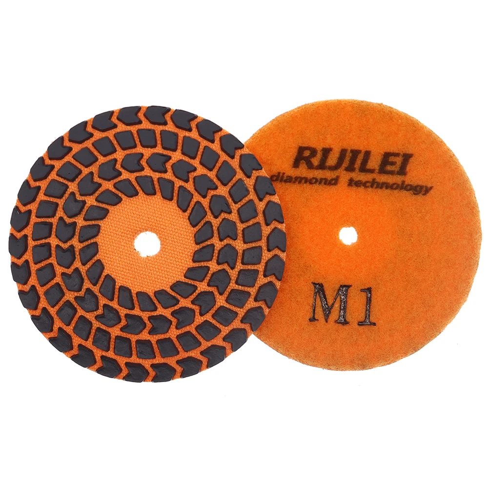 4Inch Dry Polishing Pad For Granite Marble 4 PCS Super Sharp Wall Sanding Disc For Sintered Stone