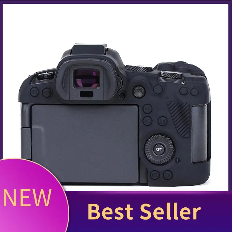 

Силиконовый защитный чехол HFES для Canon EOS R6 Mark II, нескользящий, пыленепроницаемый, устойчивый к царапинам мягкий чехол с улучшенной ручкой