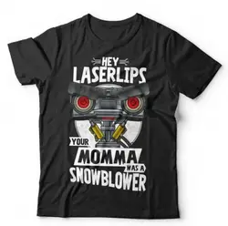 Hey Laser Lips Tshirt Unisex & Kids - Johnny 5 Short Circuit Robot Funny 80's