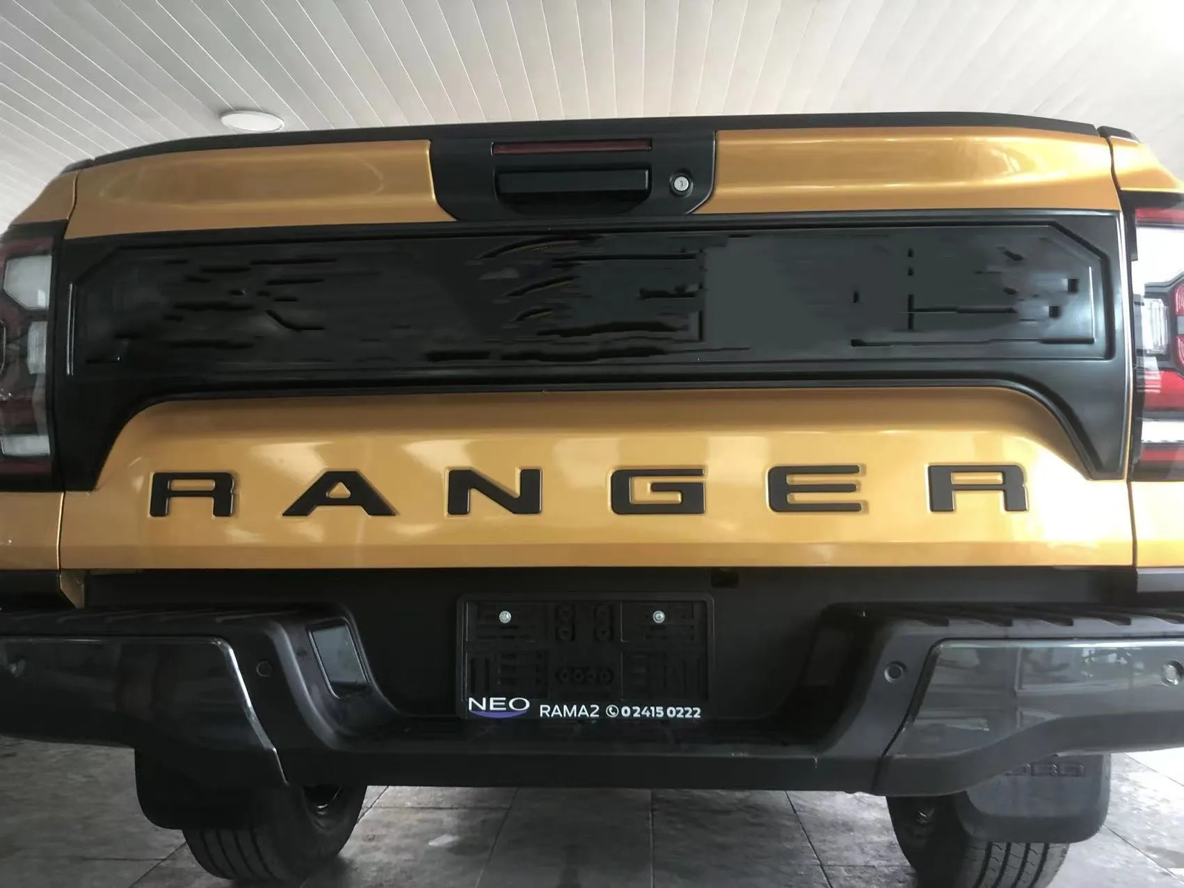 6 Buchstaben für Ford Ranger T9 2015-2020 Hintertür Logo Buchstabe 3d Emblem Original größe abs