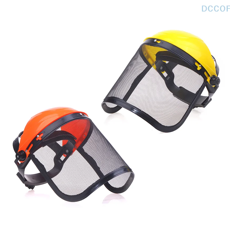 

Garden Grass Trimmer Safety Helmet Hat With Full Face Mesh Protective Mask For Logging Brush Cutter Forestry Protection