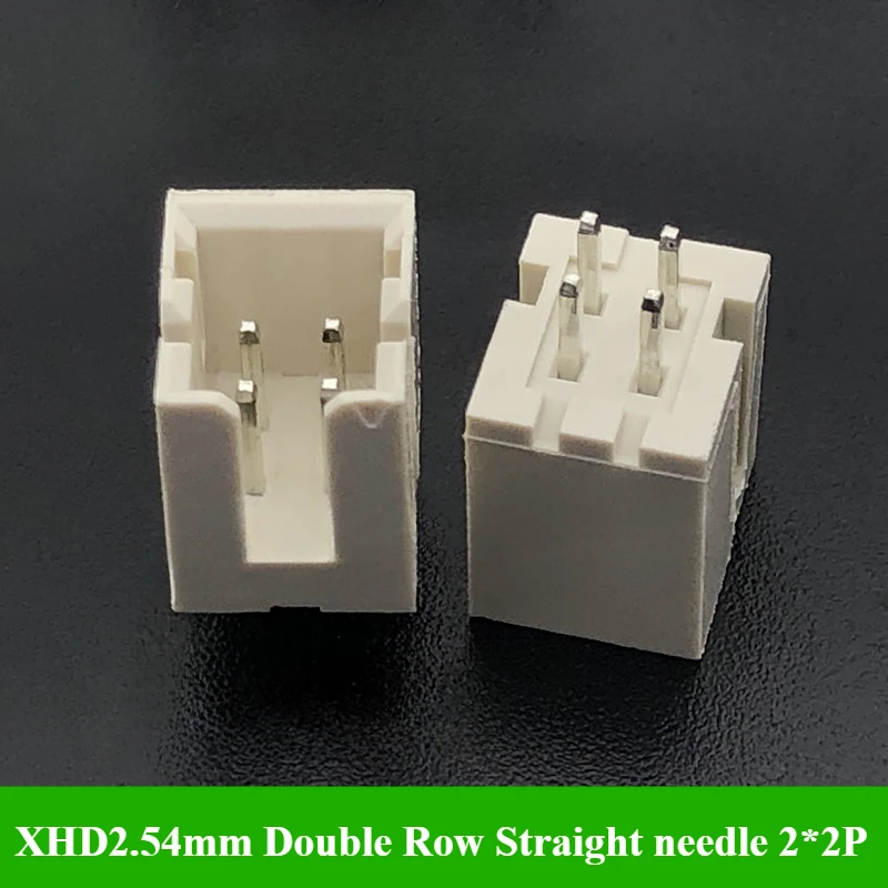 10/30Pcs/lot XHD2.54mm Double Row Straight Needle Bent Needle DF1B 2*2P/3P/4P/5P/6P/7P/8P/10P Pitch 2.54mm Pin Socket Connector