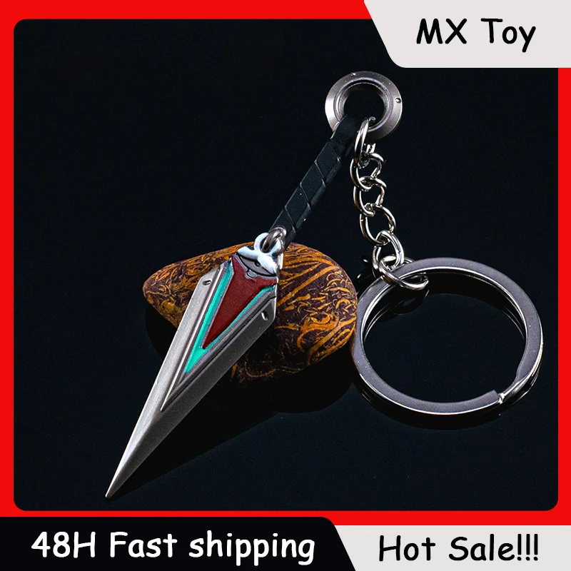 

8cm Knife Pendant Metal Game Model Kiriko Kunai Crafts Keychain Fashionable Men's Accessories Toy Sword Keyring Boys Gifts