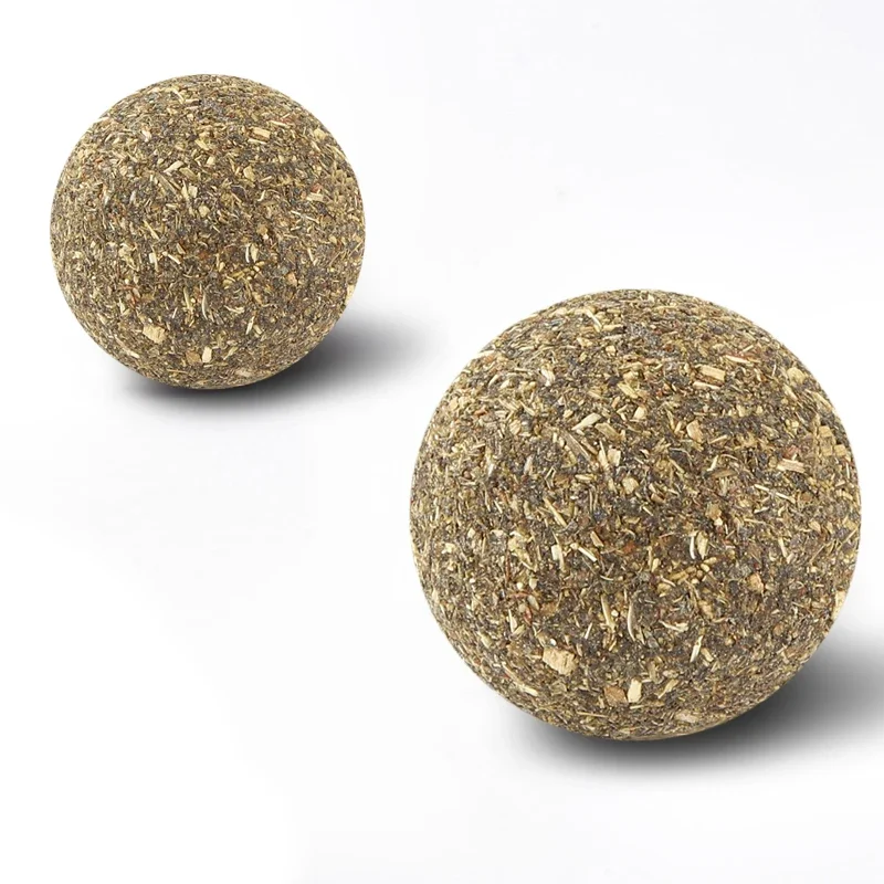 Natural Catnip Cat Wall Stick-on Ball Toy Treats Healthy Natural Removes Hair Balls to Promote Digestion Cat Grass Snack