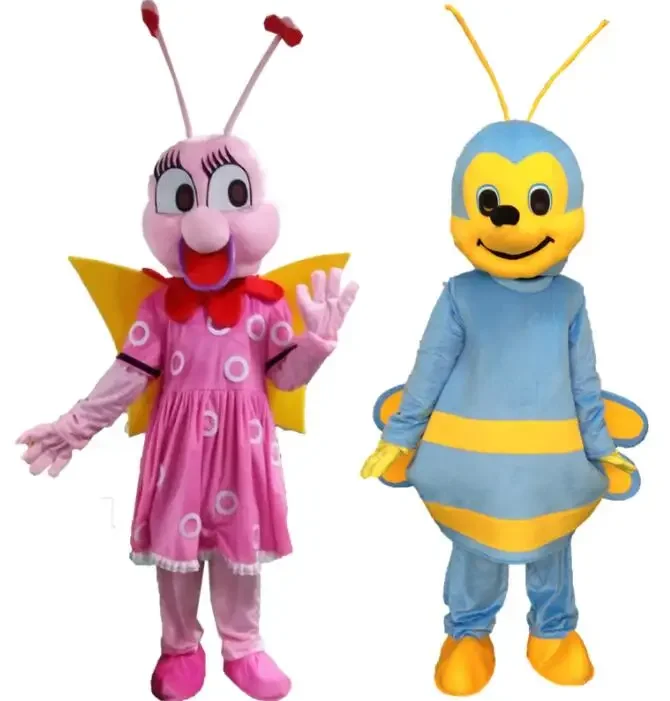 Pequena abelha mascote traje personagem fantasia vestido terno dos desenhos animados festa de aniversário bumblebee mascote traje halloween desempenho adereços