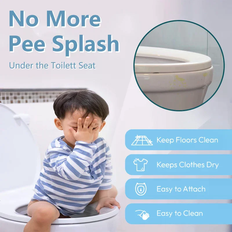 

Набор защитных экранов для унитаза от брызг мочи, предотвращает проливание, легко моется, портативный экран для унитаза для приучения мальчиков к туалету