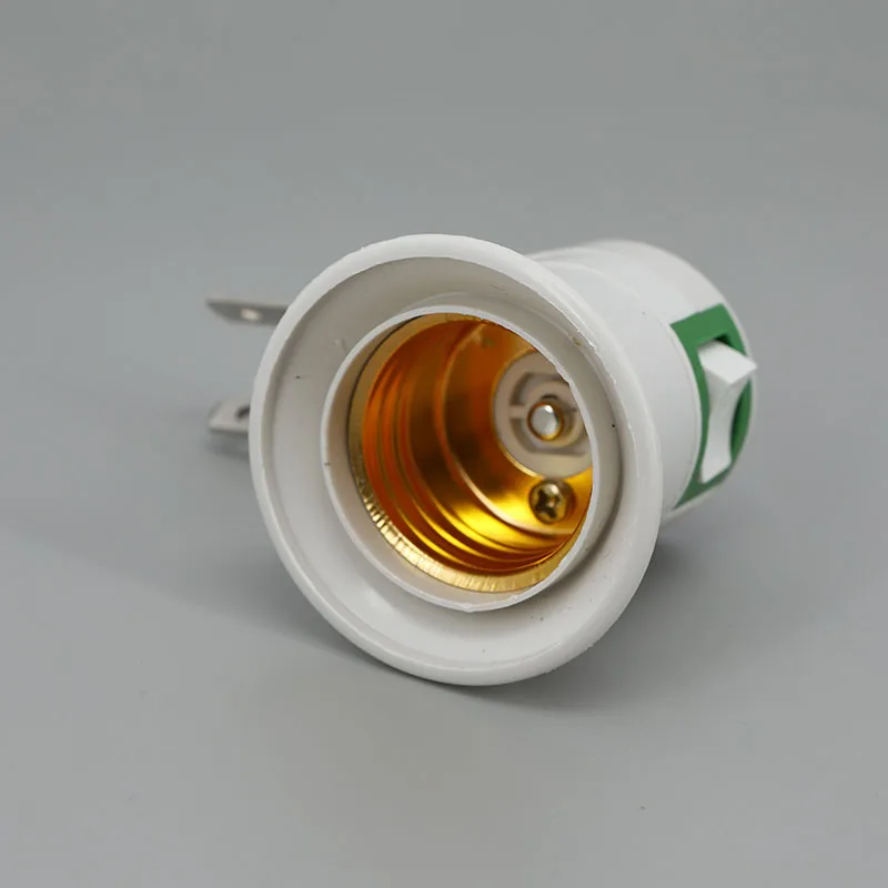 220 فولت الولايات المتحدة الاتحاد الأفريقي الاتحاد الأوروبي المملكة المتحدة E27 مصباح محول مأخذ التوصيل مع تشغيل/إيقاف التبديل البلاستيك القياسية المسمار في المقبس منفذ محول لمبات المنزل B4 #5