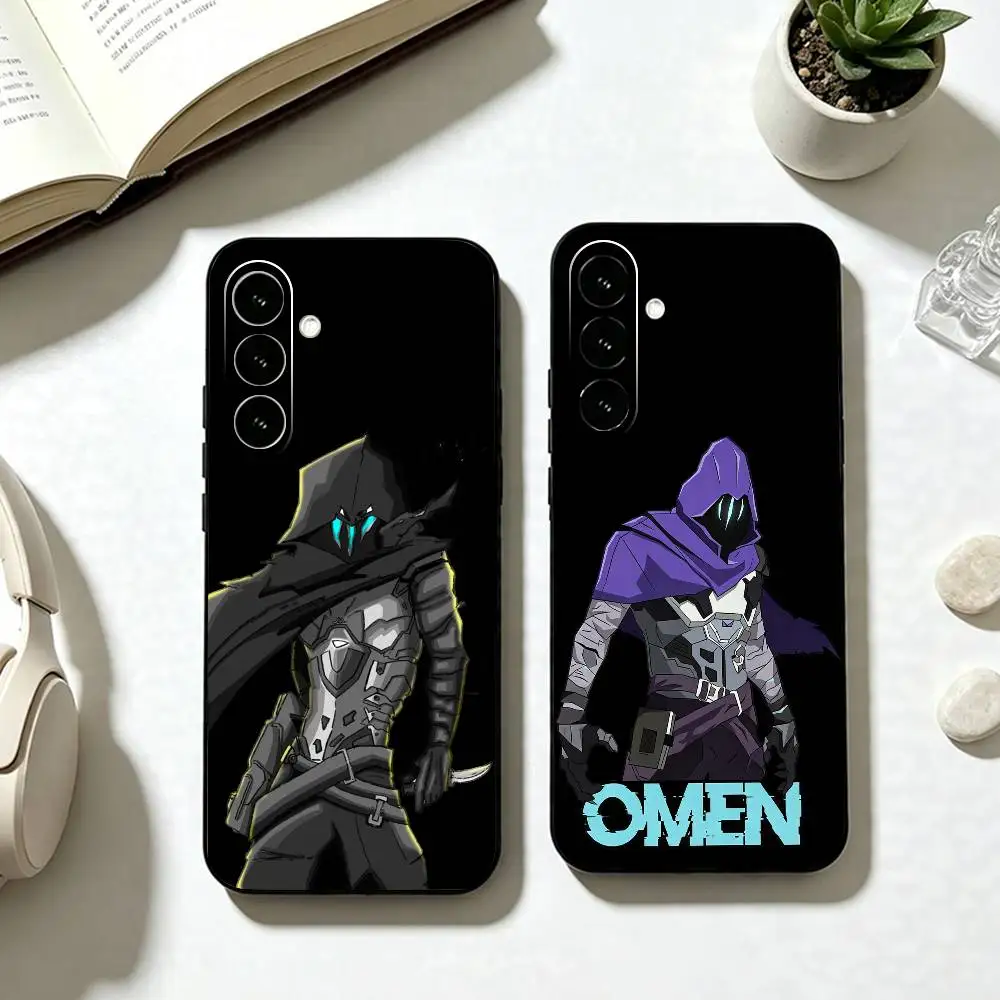 Game V-Valorant O-Omen  Phone Case For Samsung Galaxy A73,A72,A71,A70,A53,A52,A51,Others Soft Black Cover