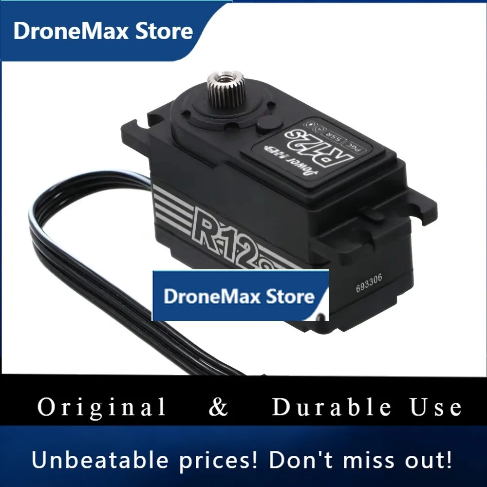 DroMaPower HD R12S 12KG High Torgue Brushless Matel Gear Servo 6.0 ~ 8.4V For Rc 1/10 RC Car