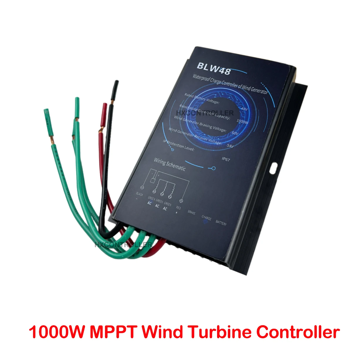 

600W 800W 1000W MPPT Wind Charge Discharge Booster Controller Auto 12V 24V 48V AC DC Regulator IP68 For Wind Turbine Generator