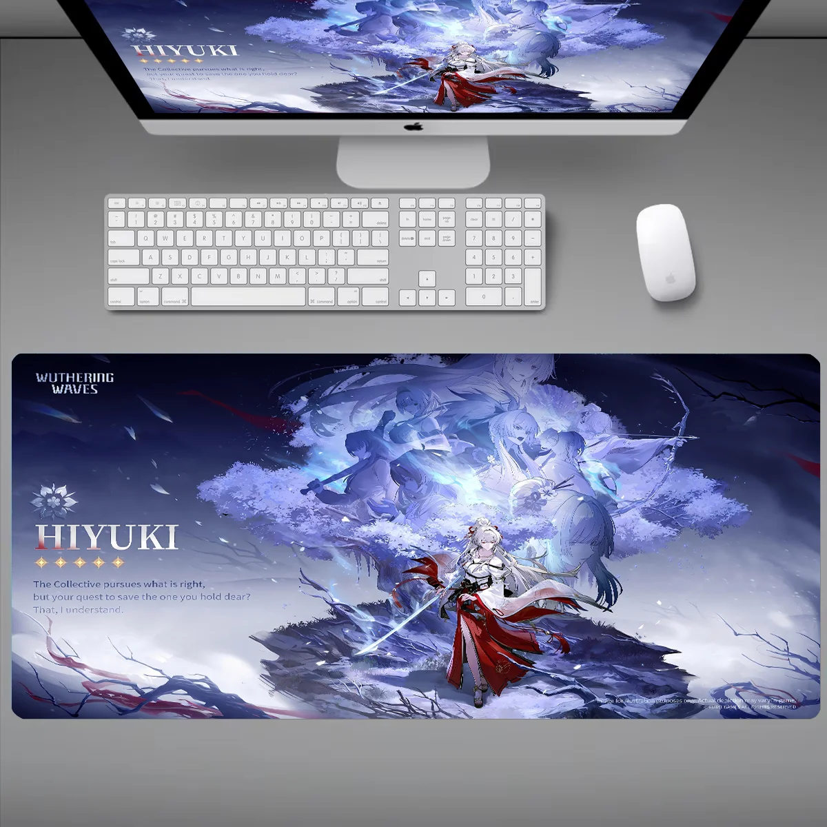 

New Wuthering Waves Aemeath HIYUKI Mouse Pad Laptop Anime Gaming Keyboard Rug Large Extended Desk Mat PC Gamer Cabinet Mousepad