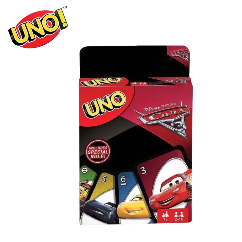 

UNO Flip Solitaire Cars 3 Joint Uno Brand Pixar Cartoon Picture Puzzle Board Game Break Party Solitaire Parent-Child Game Gift