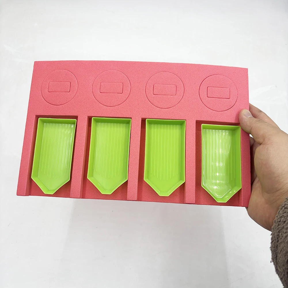 1set EVA Foam Diamond Painting Tray Organizer Set, Drill Pen Storage Organizer, Multi-Slot Embroidery Holder Bead Sorting Tools