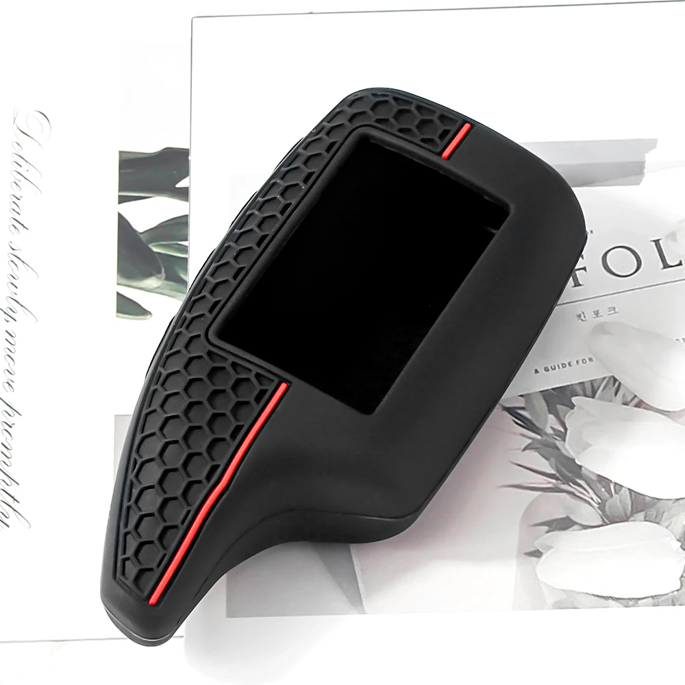 KEYYOU New 4 Buttons Silicone Case Cover For M5 6 9 Scher Magicar 5 Two Way Car Alarm 2015 Key Chain