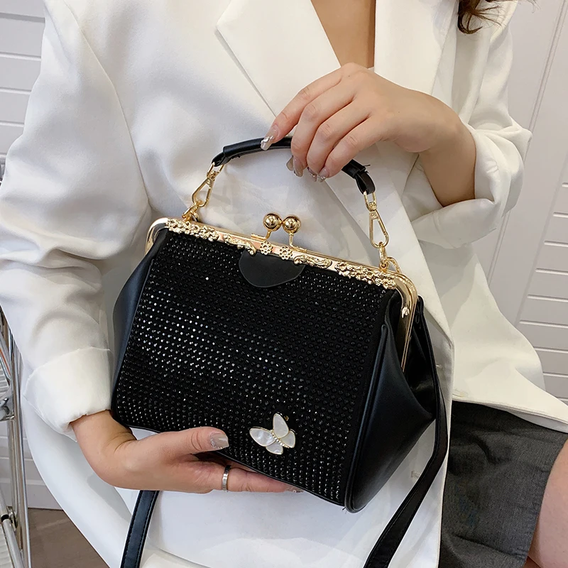 Luxury 2023 Rhinestone Handbag for Women Bag Diamonds High Quality Shoulder Crossbody Bags Female Fashion shining Evening Purses