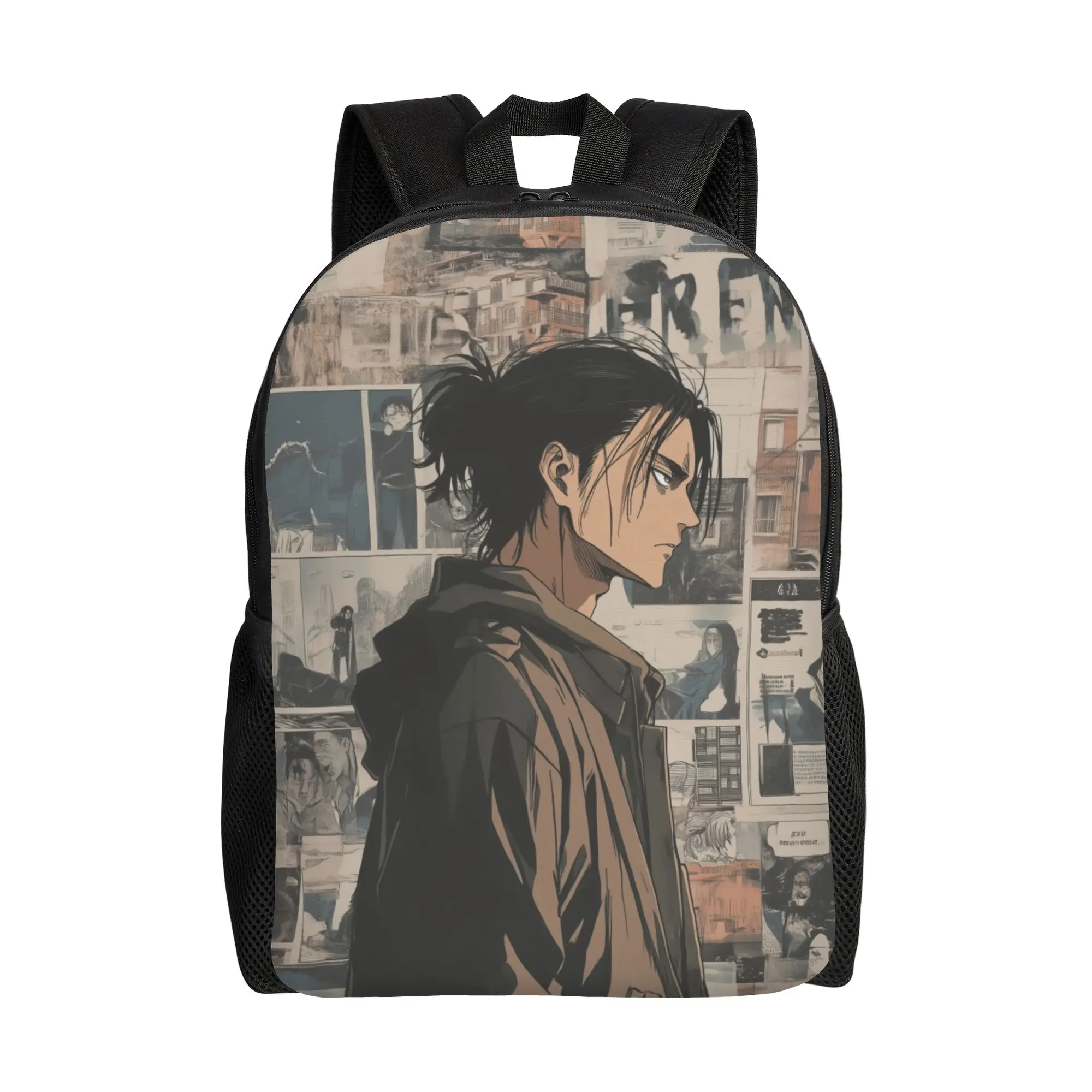 Mochila Personalizada de Ataque a los Titanes para Hombre y Mujer, Resistente al Agua, para la Escuela, Universidad, Anime, Cómics, Películas, con Estampado
