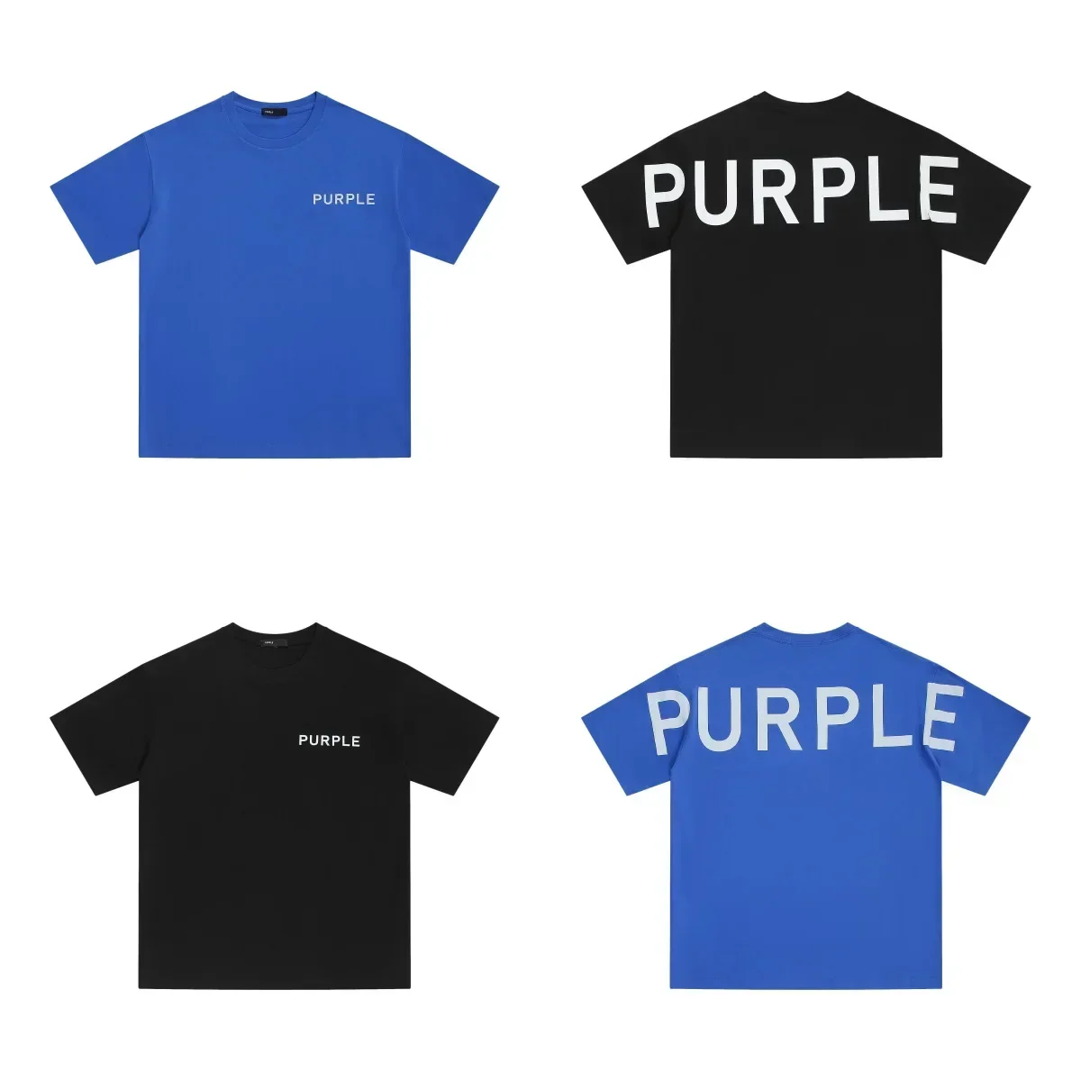 

Purple Brand new 2024 summer fashion summer classic Logo back Purple letter print short sleeve t-shirt