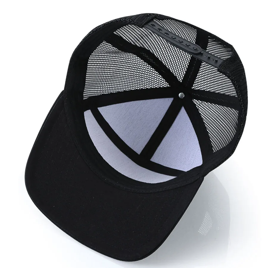 New Fashion High Quality Seven Panel Mesh Baseball Cap Custom Printing Embroidered Logo Personalized Snapback Hats For Men Women