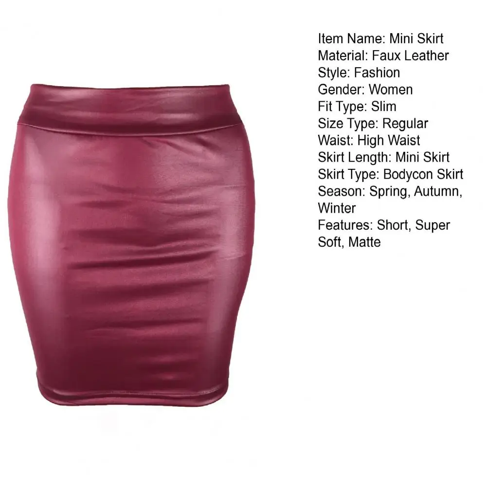 Черная тонкая мини-юбка-карандаш из искусственной кожи с высокой талией, сексуальные модные корейские короткие юбки, женские оптовые продажи, летние милые