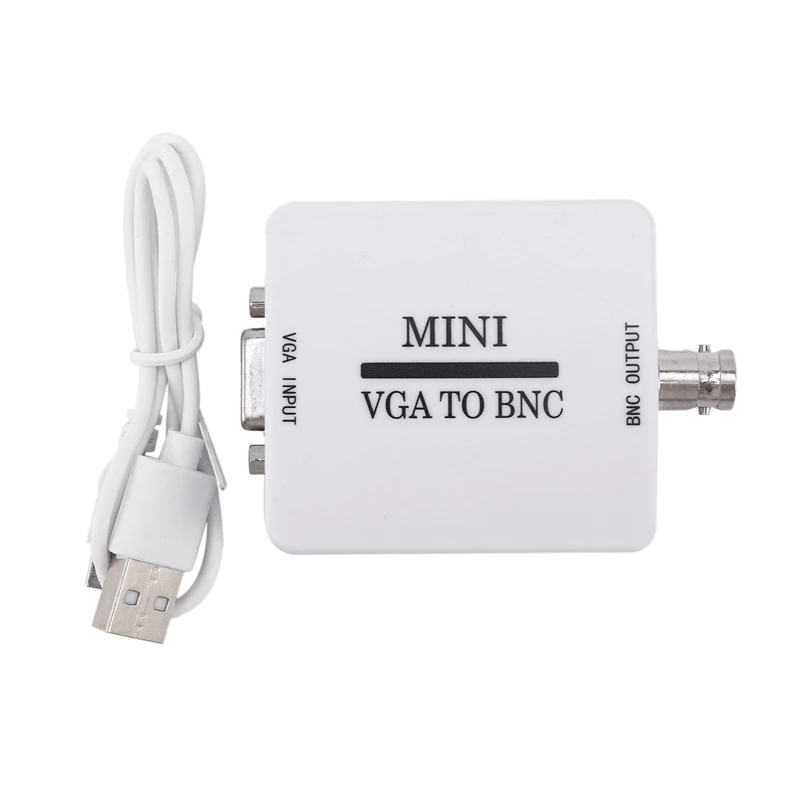 A48R-Mini HD VGA To BNC Video Converter Convertor Box Composite VGA To BNC Adapter Conversor Digital Switcher Box For HDTV Monit