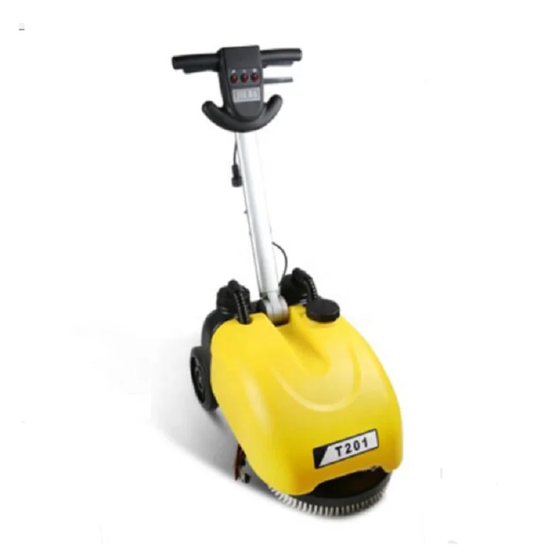 electric operated single disc small size walk behind robotic automatic epoxy gym tile wooden floor floor scrubber dryer machine