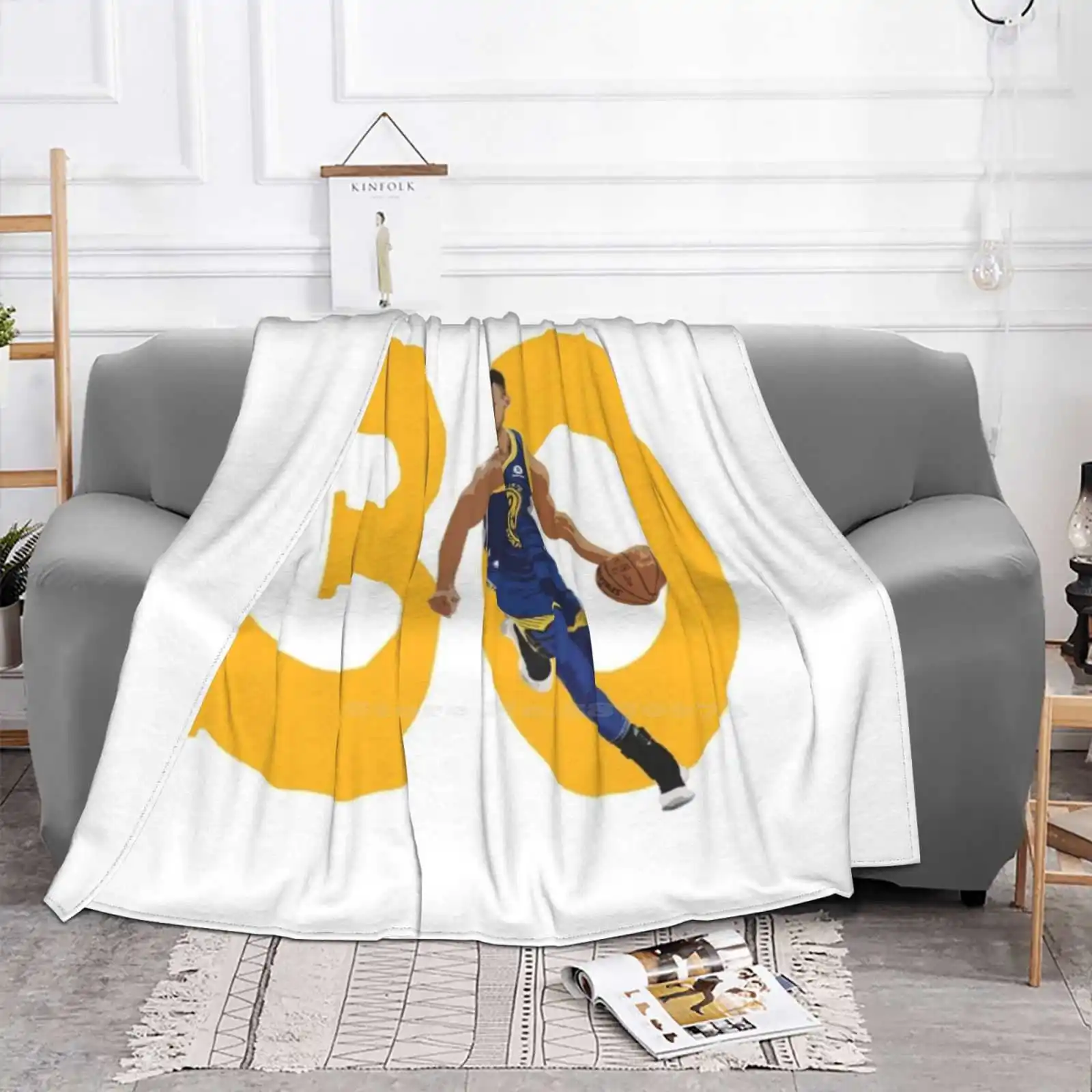 Steph Curry For Home Sofa Bed Camping Car Plane Travel Portable Blanket Steph Curry Sports Basketball Player Idea