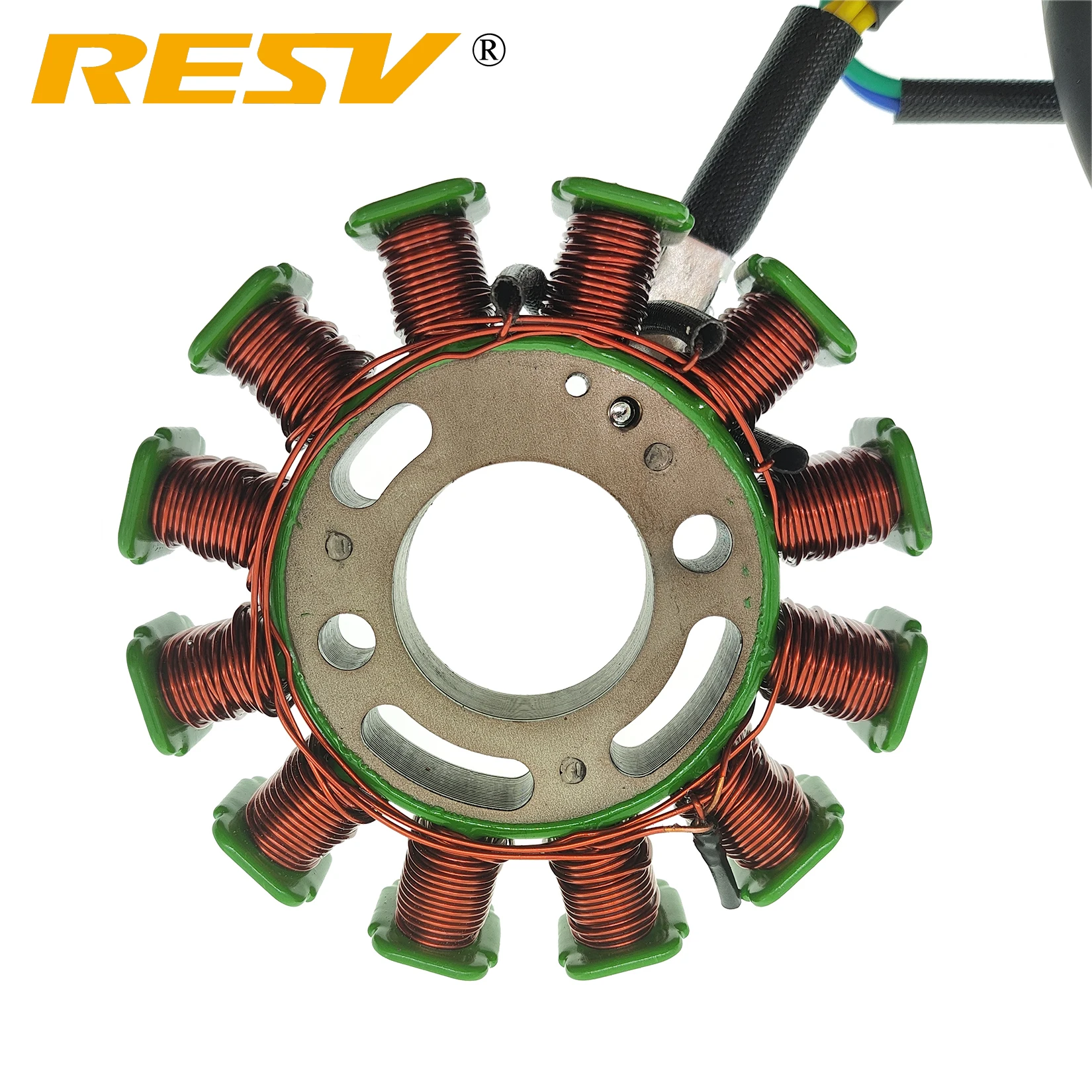 RESV 12 Coil Pole for GY6 125 150 Full DC 3-Phase Ignition Coil Stator Generator