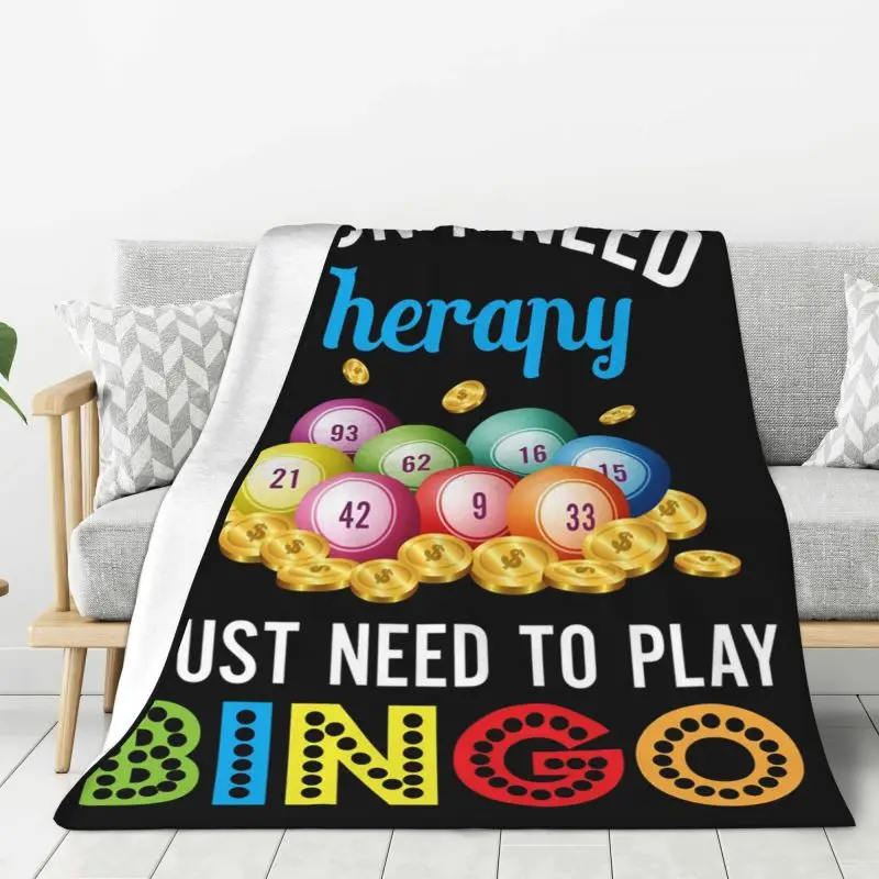 Custom I Just Need To Play Bingo Blanket 3D Print Soft Flannel Fleece Warm Throw Blankets for Home Bedding Sofa Quilt