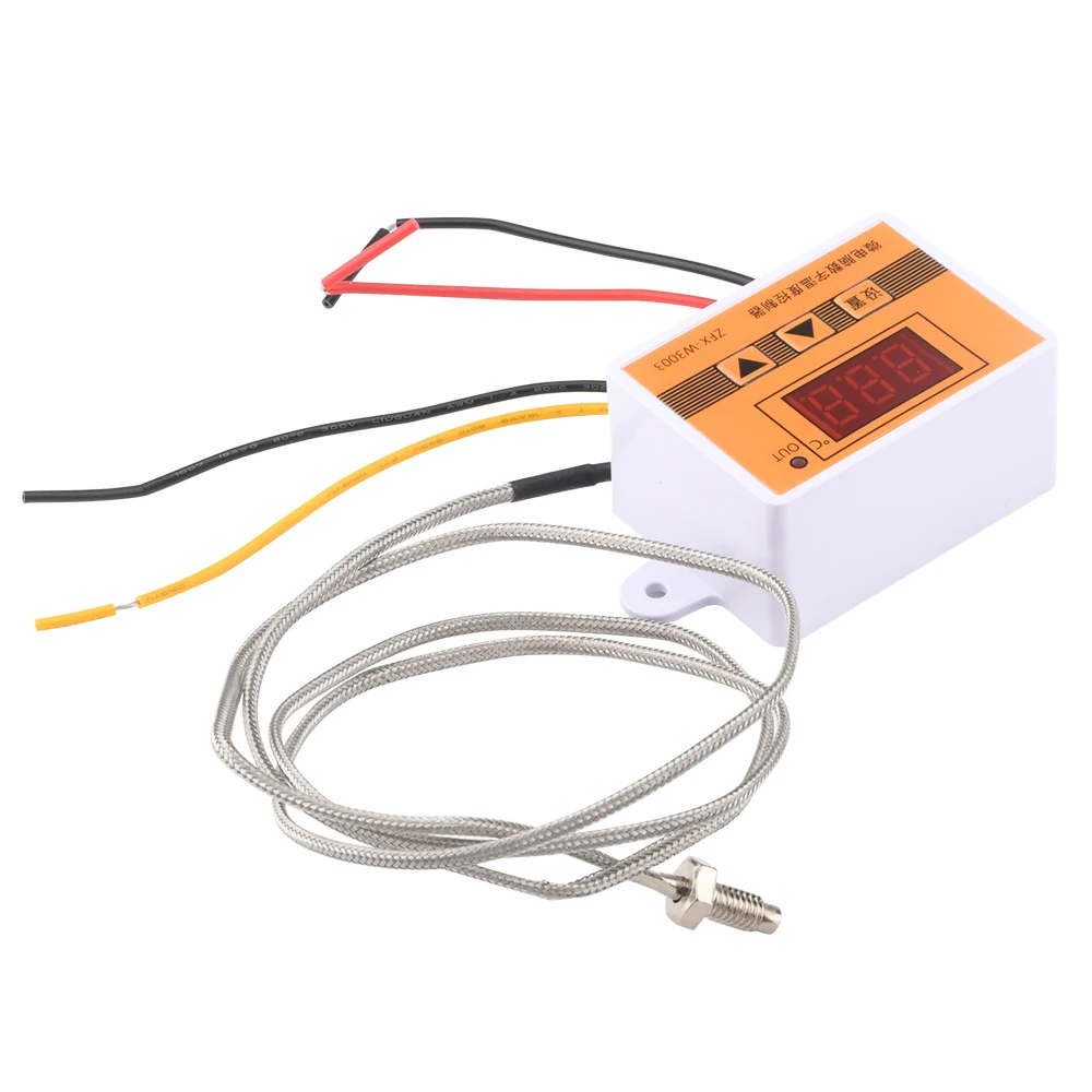 DC 12V 24V AC 220V W3003 Micro Temperature Controller Digital Intelligent Thermostat Thermoregulator K-type Thermocouple Sensor