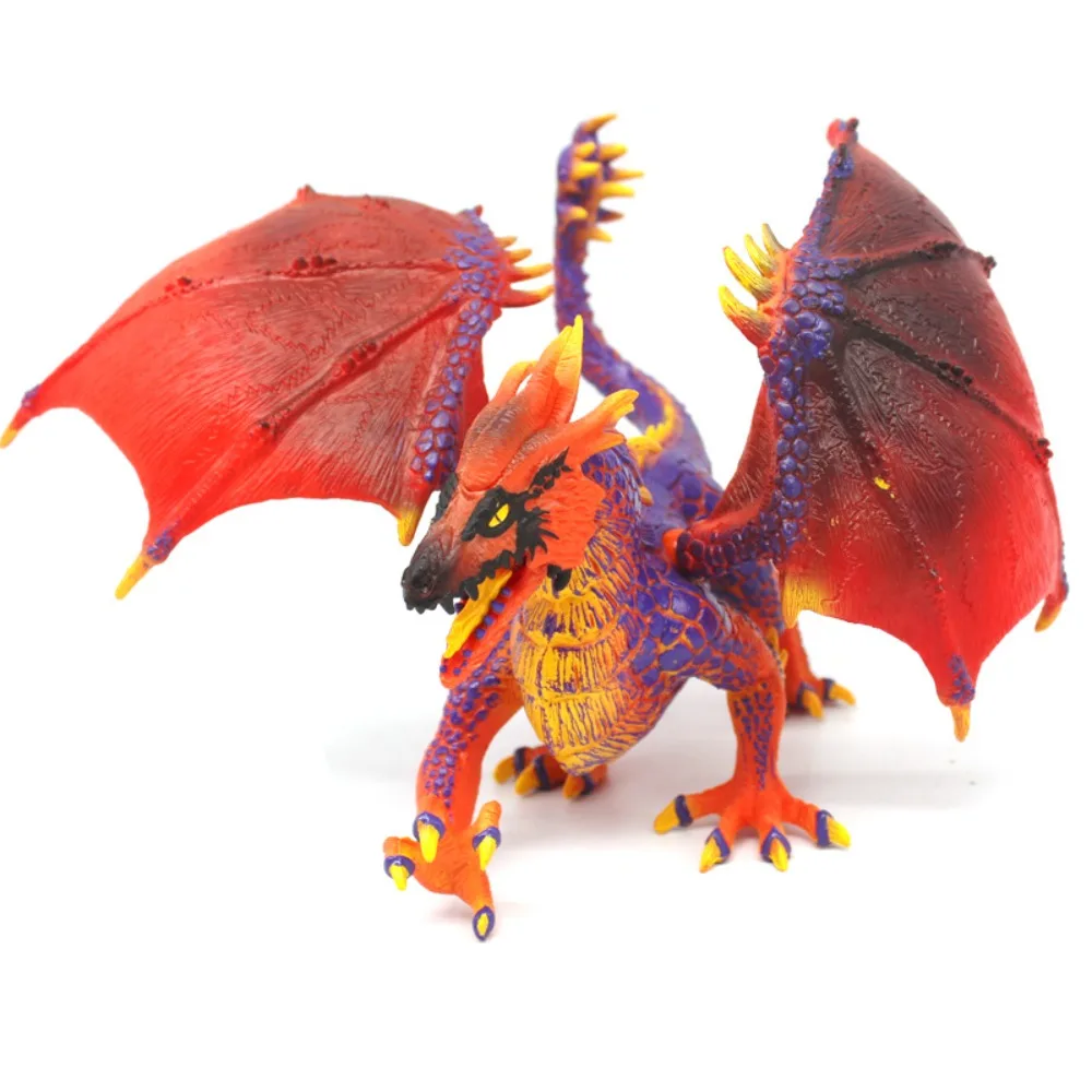 

Ice Flying Dragon Myth Dragon Figures Western Beast Fire Bullfighting Simulation Warcraft PVC Toys Ornament Dragon Animal Model