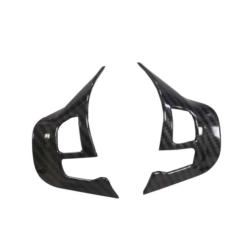

Carbon Fiber Steering Wheel Trim Cover Stickers Emblem For Peugeot 2008 208 Car Interior Decoration Styling