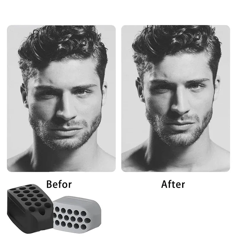 Silicone Jaw Exerciser Facial Toner & Jawline Fitness Ball Neck Toning Equipment Facial Beauty Tool Double Chin Exerciser