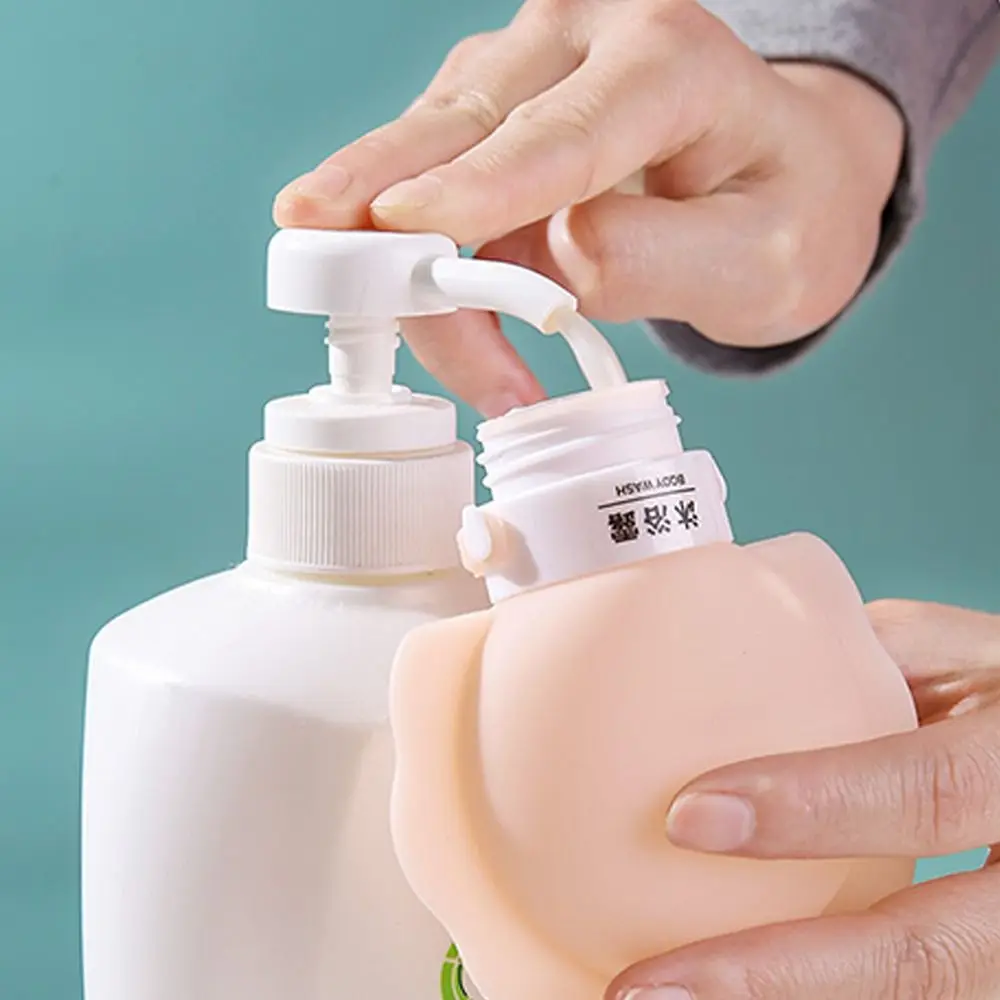 3 pçs garrafa de loção cosmética de silicone 30/60/90ml recarregável garrafa de lavagem corporal à prova de vazamento shampoo sub-engarrafamento viagem & casa