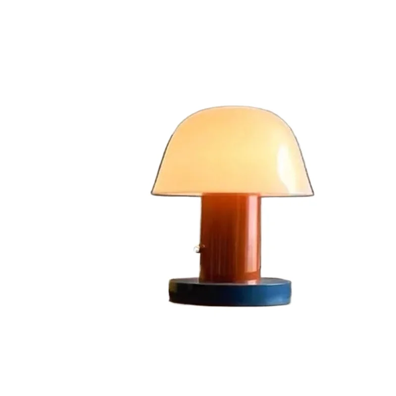 

Mushroom portable touch, bedroom bedside lamp, Nordic night light, decorative atmosphere charging