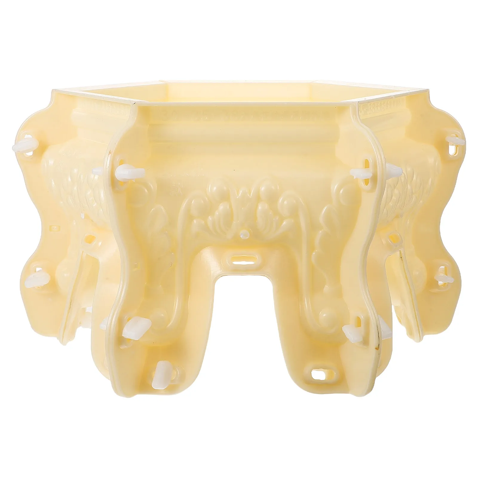 

Plastic Flower Pot Base Mold European Style DIY Planter Stand Casting Mold for Concrete Garden Decorative Planters