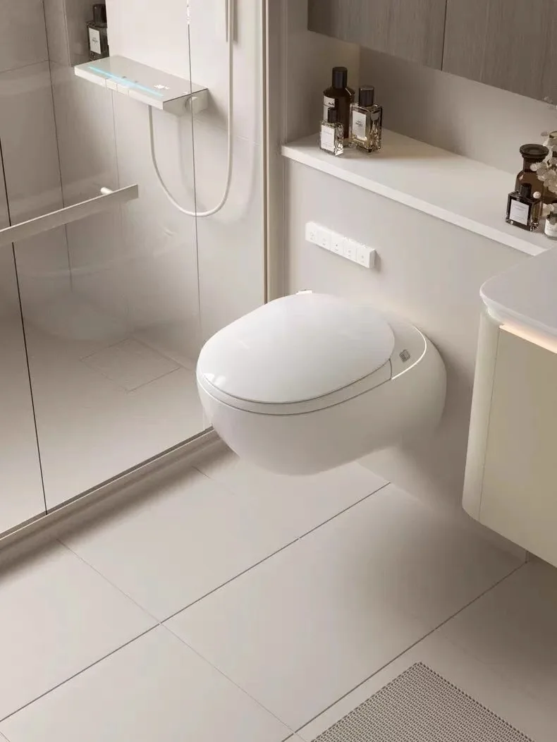 2026 Wall Mounted Intelligent Tank-free Household Automatic All-in-one Sensor Small House Colorful Egg Smart Bidet Toilet
