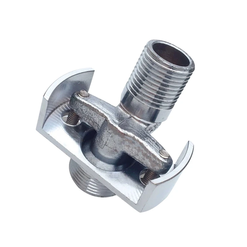 Intake Pipe Copper Shower Head Lengthened Eccentric Screw Extended Corner Faucet Pipe Fittings 40 Degree Adjustable Dropshipping