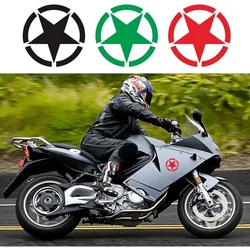 Five-pointed Star Motorcycle Helmet Stickers Motocross Fuel Tank Racing Body Fender Cool Decor Oilproof Pentagram Army Decals