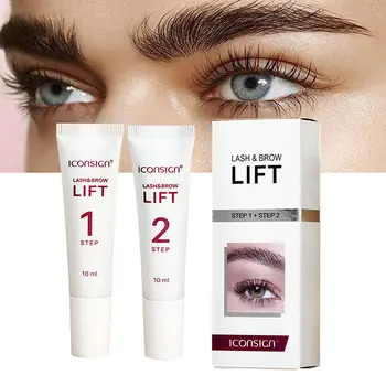 2Pcs 10ml Lash Lift Kit Brow Lamination Lashes Perm Lotion Tube Step 1 and 2 Fixation…