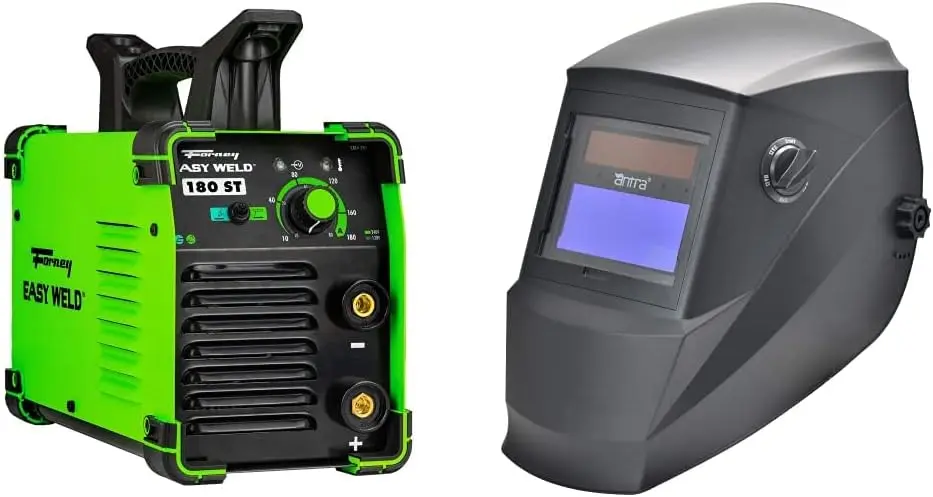 

Easy Weld 180 ST 120V/230 V Welder and Antra True Color Wide Shade Range Auto Darkening Welding Helmet AH6-260-0000