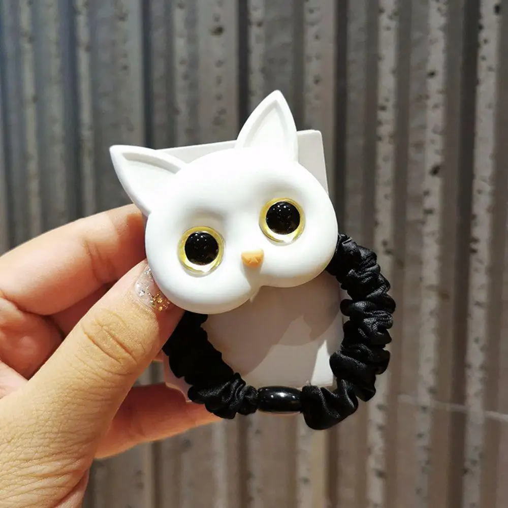 

Elastic Sweet Acrylic Animal Korean Women Female Hair Ties Kitten Headwear Scrunchies Cartoon Hair Rope