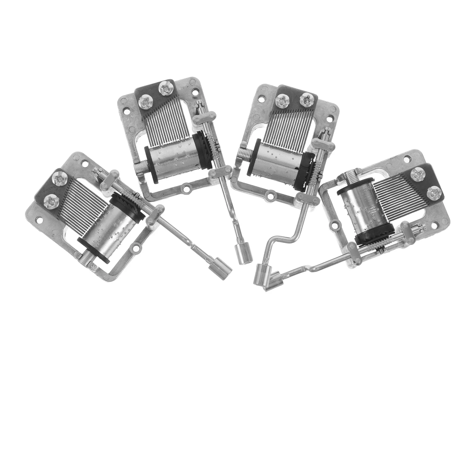 

4Pcs DIY Hand Crank Music Box Mechanism Replacement Musical Movement Parts for Crafting Repair Smooth Accurate Sound