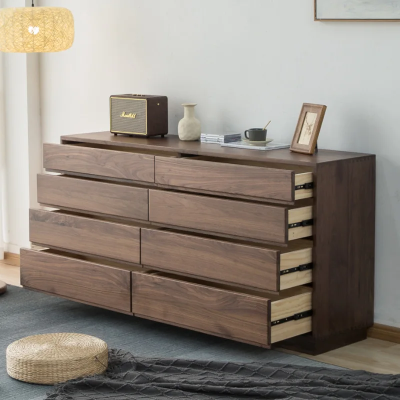 

Тумба-шкаф из черного ореха для гостиной, тумба-ящик из массива дерева, вишневое дерево