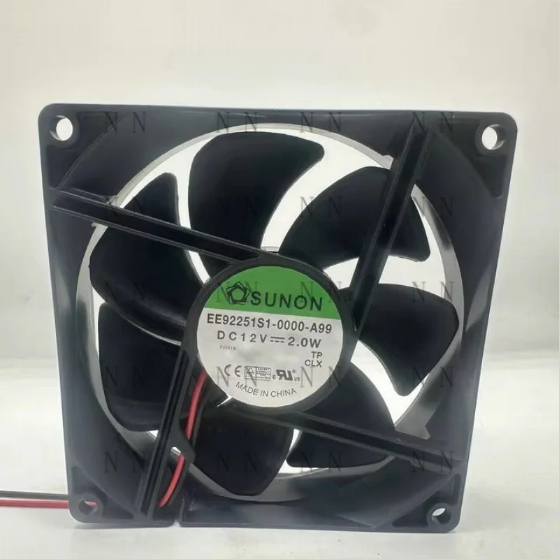 WEP  NEW FOR SUNON EE92251S1-0000-A99 12V 2.0W 9025 9CM Cooling fan