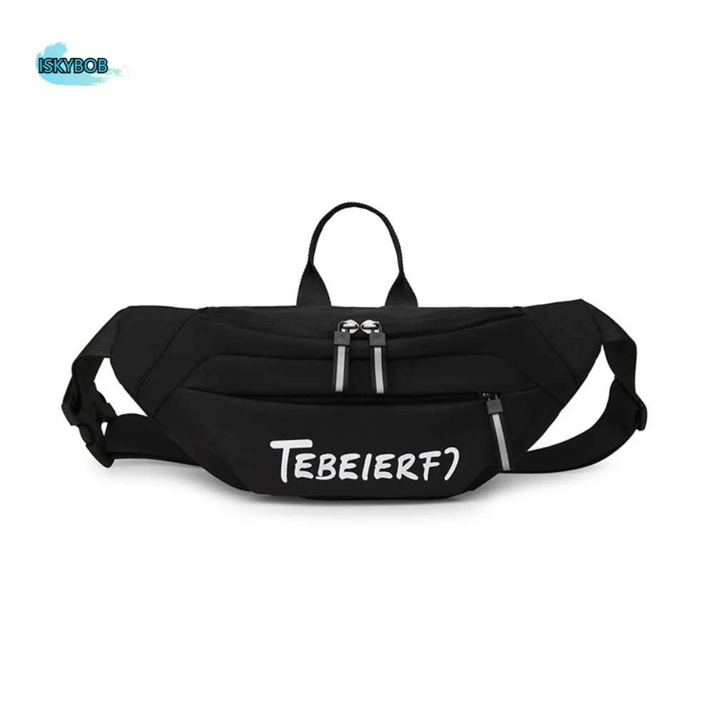 

Simple Nylon Men Chest Bag Waterproof Adjustable Strap Outdoor Waist Bag Large Capacity Japanese Style Sports Walking Bag Men