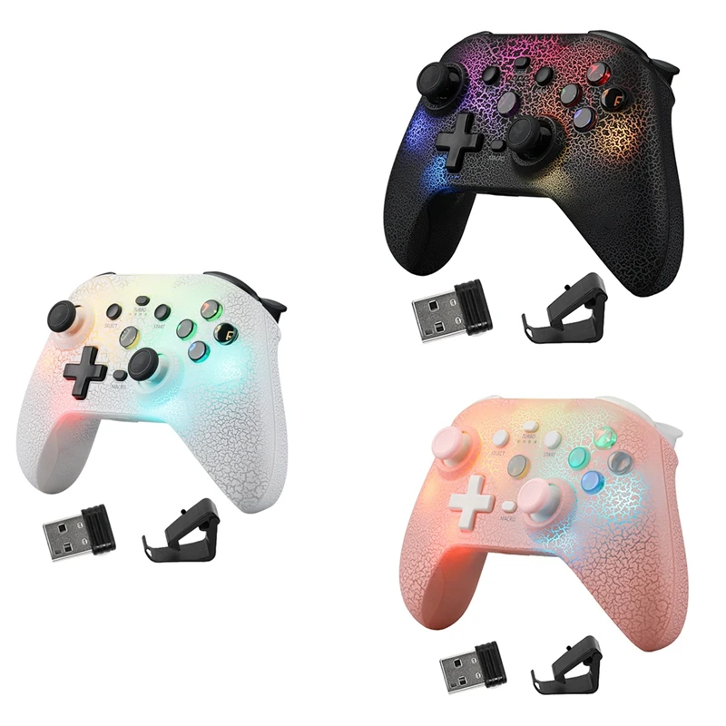 

Беспроводная игровая консоль Ns21 + приемник для коммутатора/Ps3/Ps4/Android/Ios 6-осевой Гироскопический джойстик двойной мотор Bluetooth геймпад