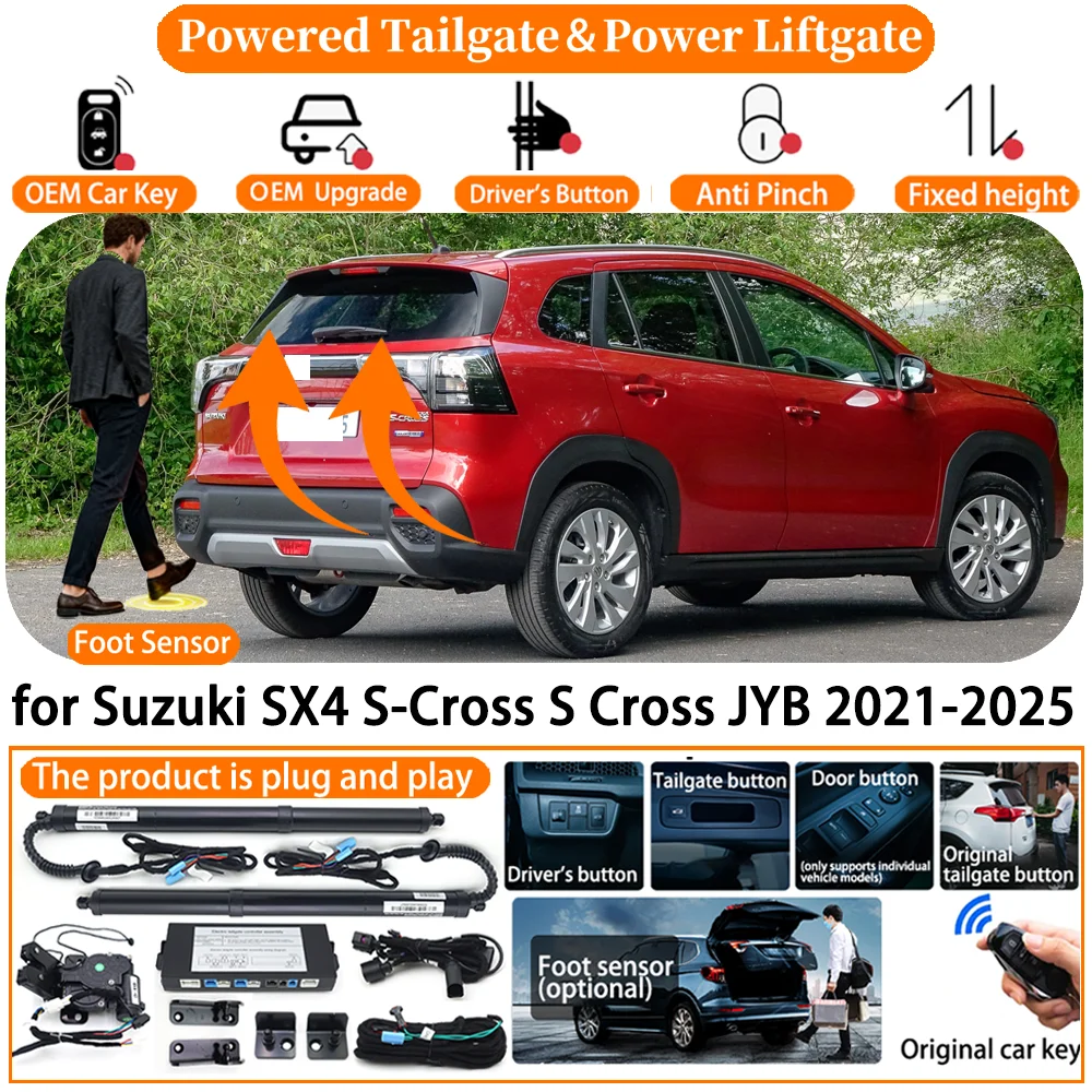 Car Powered Tailgate system for Suzuki SX4 S-Cross S Cross JYB 2021-2025 Automatic Electric Power Tailgate Tail Gate Lift kit
