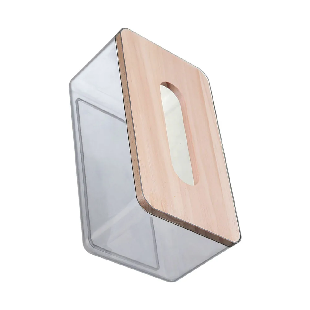

1Pcs Nordic Wood Cover Tissue Box Decorative Napkin Holder Versatile Paper Case for Home Kitchen Bedroom Office Storage