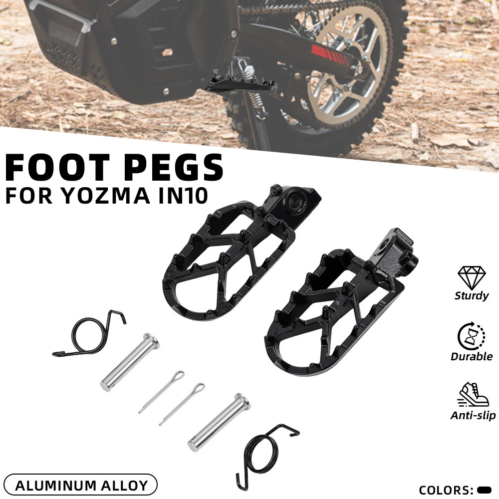 Motorrad-Fußrasten aus Aluminiumlegierung, Motorrad-Fußstützen für Yozma IN10 PRO Elektrofahrzeug, Dirt Bike, Offroad-E-Bike