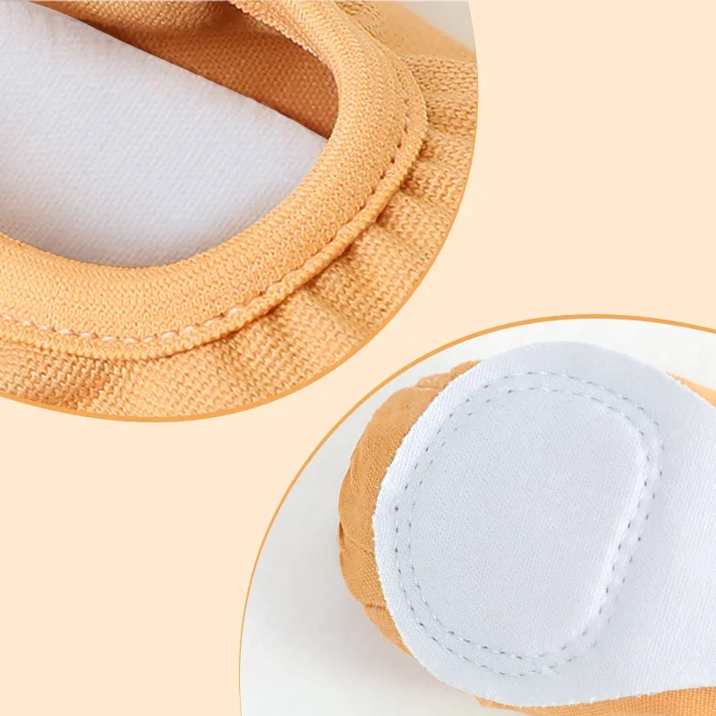 Балетки для женщин и девочек, детские парусиновые танцевальные тапочки, профессиональные балетки на мягкой подошве для практики